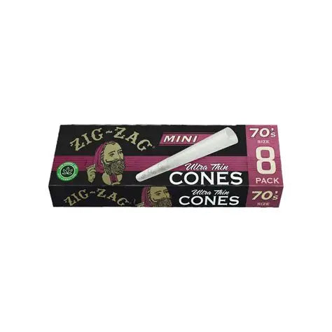 Zig Zag Ultra Thin Mini Cones 8pk