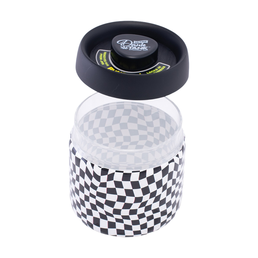 Fujima Dank Tank Vacuum Glass Jar | Checkerboard | 4.25"