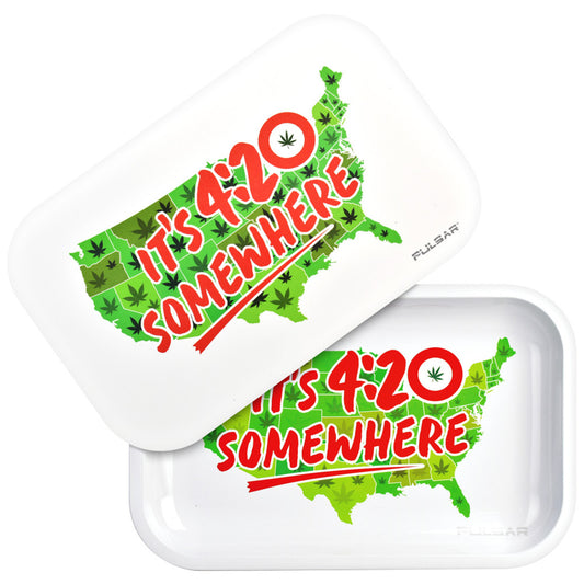 It's 420 Somewhere Rolling Tray w/ Lid